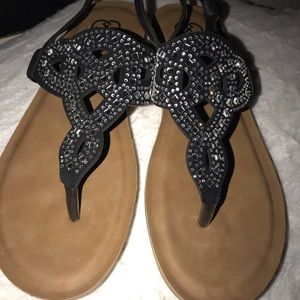 Brand new Daisy Fuentes sparkle sandals